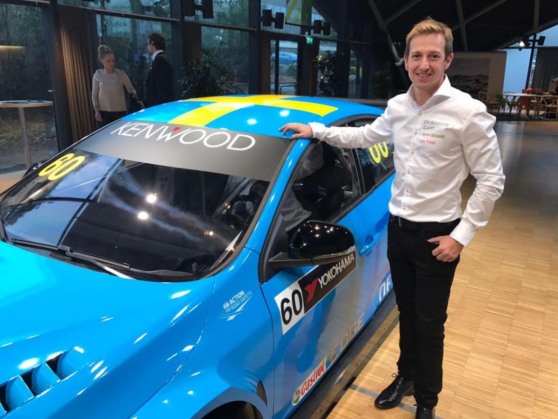Girolami en la presentación de Volvo.