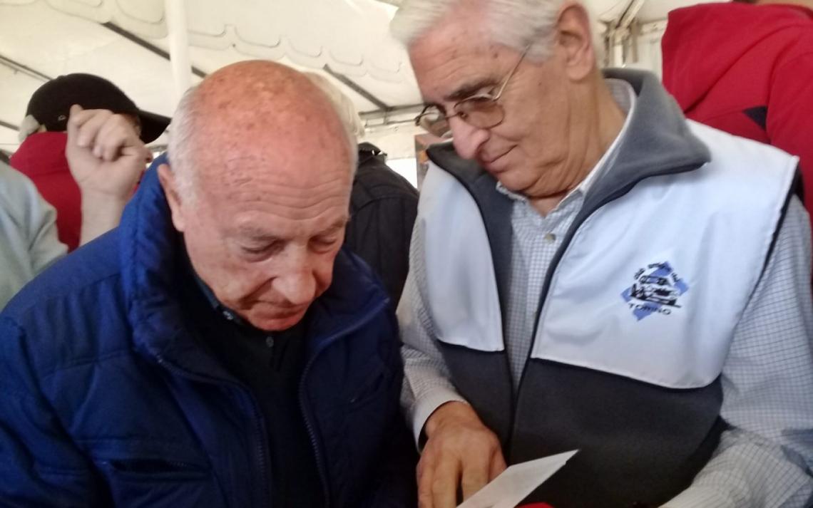 Cacho Fangio y Cacho Franco, dos de los homenajeados.